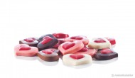 Doosje model hart met hart chocolade (melk) afbeelding